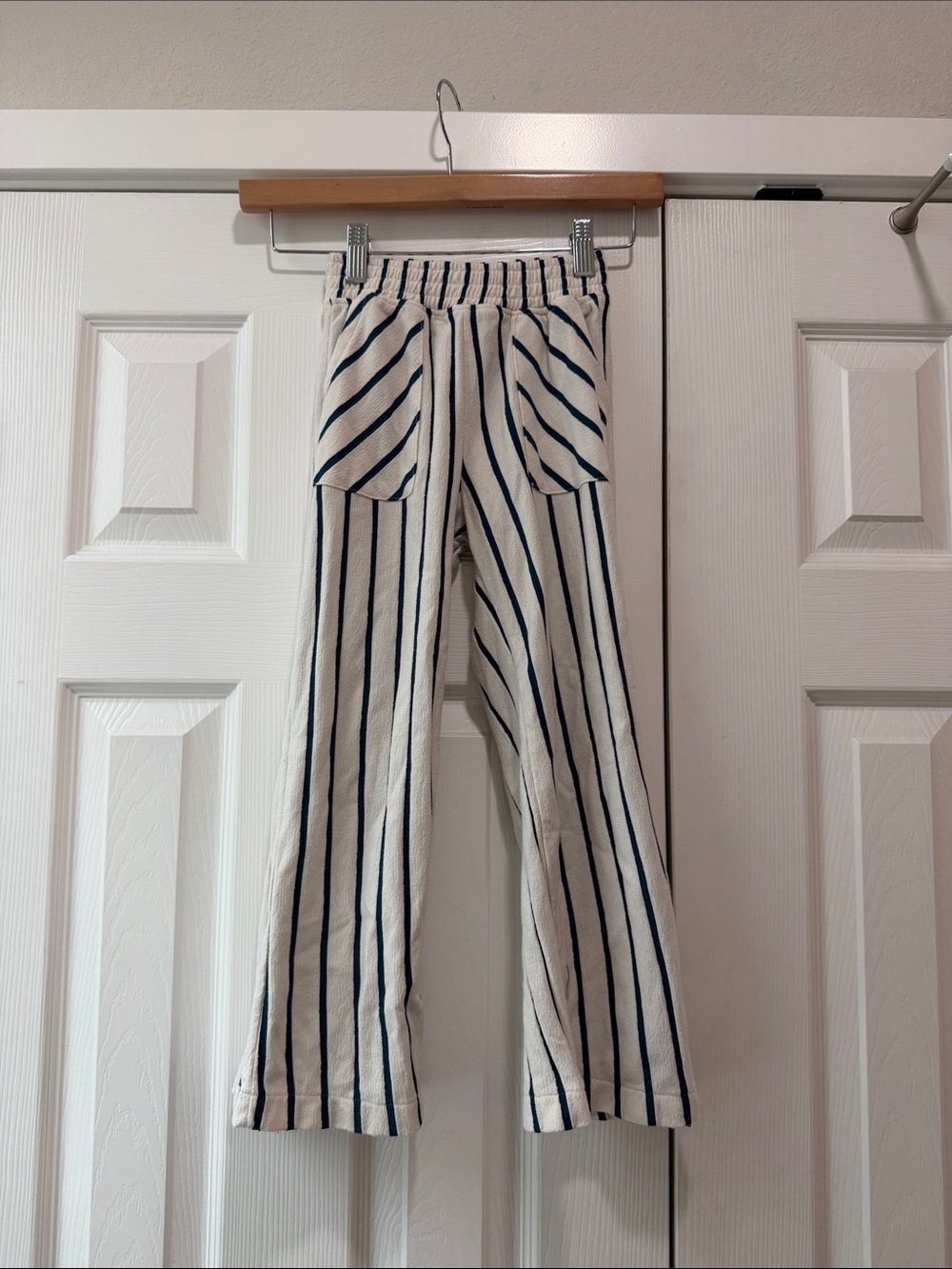 Zara Girls Striped Pull On Pants Size 7 - Picture 1 of 3